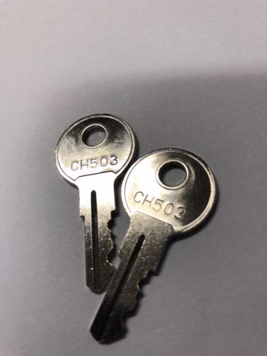 Cut Keys Code CH503 for RV Compartment Lock Truck Tool Box Cargo 2 Pcs