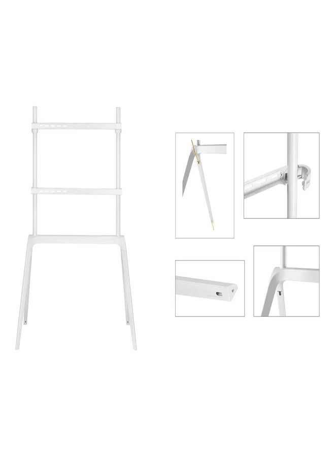 Skill Tech SH 1446FS Steel Studio TV Floor Stand for 65–86 Inch Screens, VESA 600x400, Max Load 60kg – Heavy Duty Adjustable TV Stand  Black  - Image 2