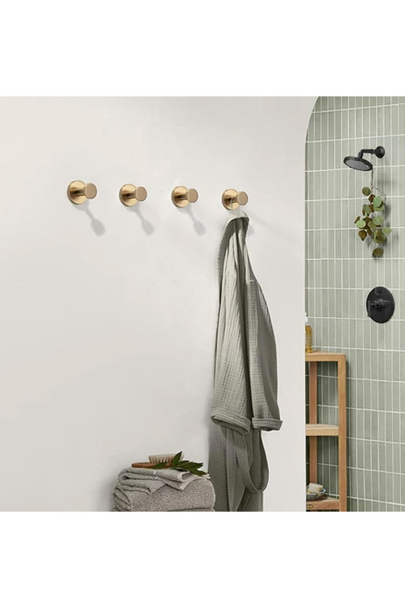 No-Drill Hooks, Superhold No-Drill Hooks, Superhold Gold Shower Hooks for Shower, Bathroom, Glass Door, Mirror for Hanging up to 15 lbs – Waterproof (2pcs,Black) - Image 3