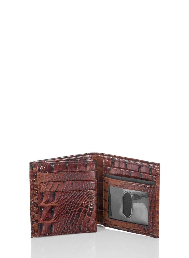 BRAHMIN Bifold Wallet - Unisex Adults - Brown Leather - Modern Classic - ID Window, Seven Credit Card Slots, Bill Divider - Image 4