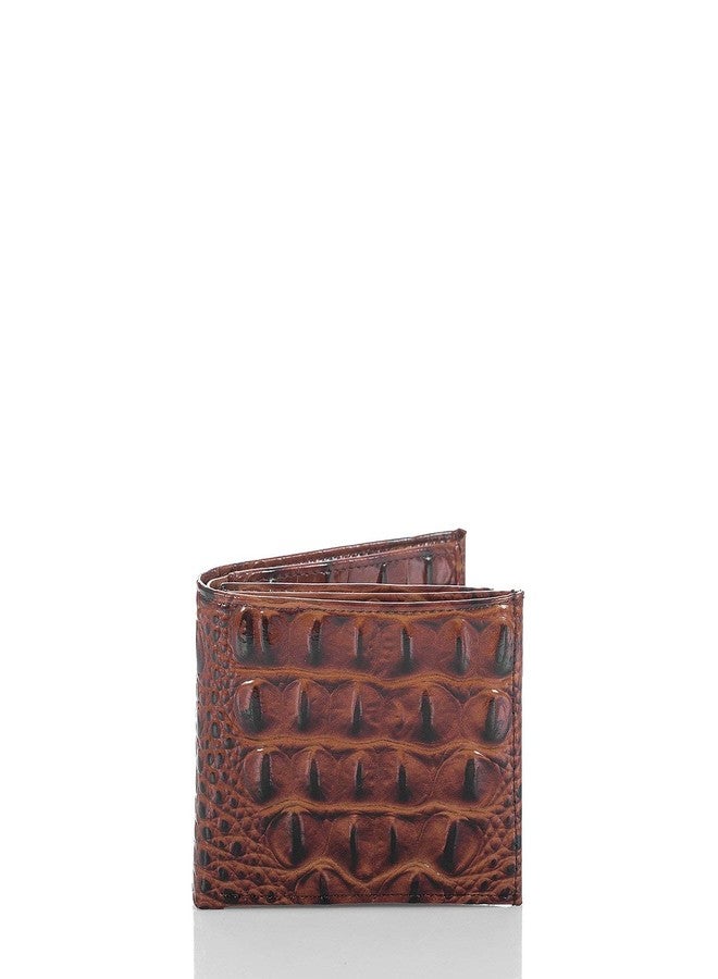 BRAHMIN Bifold Wallet - Unisex Adults - Brown Leather - Modern Classic - ID Window, Seven Credit Card Slots, Bill Divider - Image 1