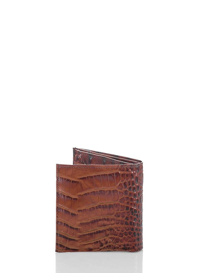 BRAHMIN Bifold Wallet - Unisex Adults - Brown Leather - Modern Classic - ID Window, Seven Credit Card Slots, Bill Divider - Image 3