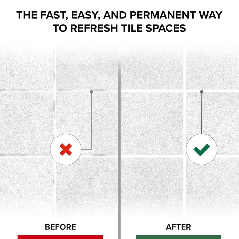 X-Protector Water Based Grout Marker - 1 PC with 4 Tips, White - Image 4