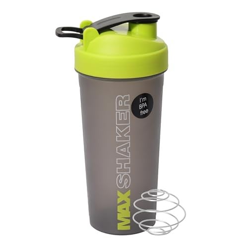 Jaypee Plus Max Shaker with blending ball |Protein Shaker for Gym |Gym Bottle |Shaker bottles | Travel shaker 700 ml, Grey Green - Image 1