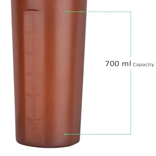 Jaypee Plus Max Shaker with blending ball |Protein Shaker for Gym |Gym Bottle |Shaker bottles | Travel shaker 700 ml, Grey Green - Image 5