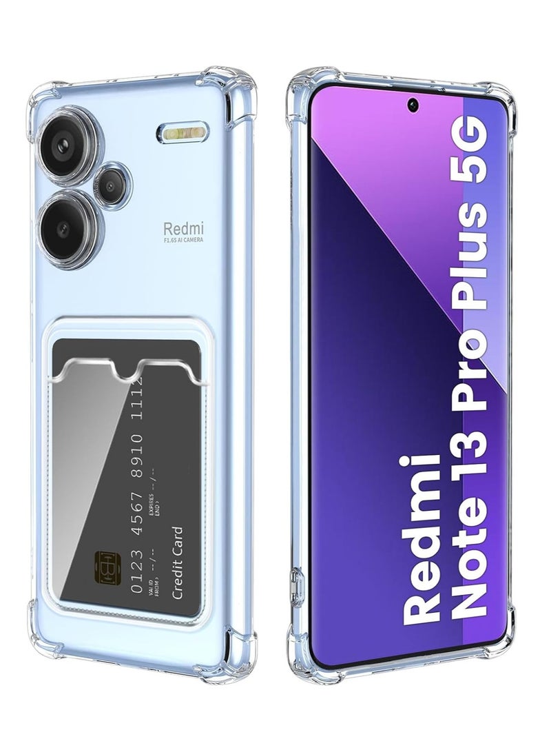 Xiaomi Redmi Note 13 Pro+ Plus 5G Wallet Cover Transperent Case