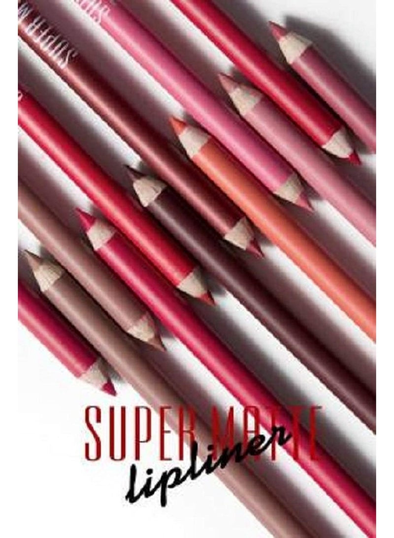 MF® Waterproof Professional Multicolored Matte Super Matte Lip Liner Pencil Set of 12 - Image 3
