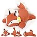 PEACH CAT 256 inch 5 lbs Fox Weighted Stuffed Animals Large Weighted Plush Soft Plushies Toys Body Pillow Gifts for Kids Adults - Image 2