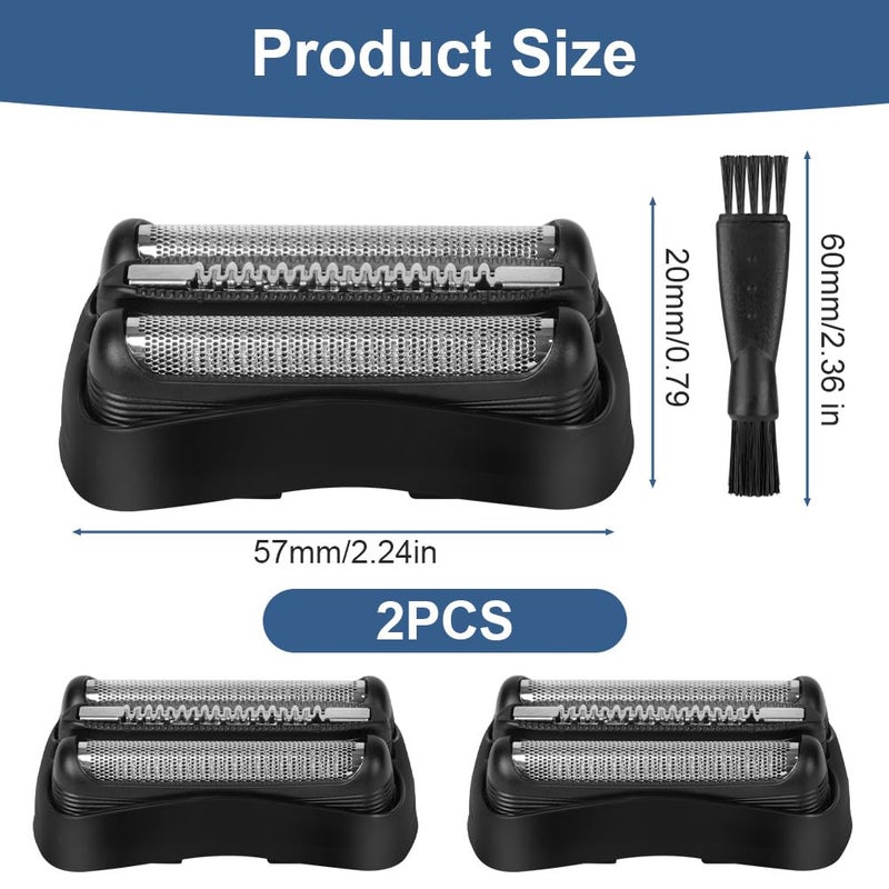 OFFCUP Electric Razor Head, 2 x 21B Series 3 Replacement Shaver Heads, Replacement Head Compatible with S3 300s 301s 3040s 3050cc etc - Image 3