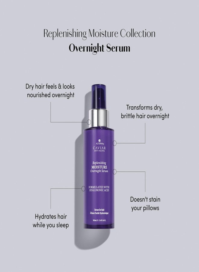 Alterna Caviar Anti-Aging Replenishing Moisture Overnight Serum 3.4oz | Leave In Hair Treatments for Dry, Damaged Hair |Nourishes, Restores with Humidity & Heat Protection - Image 2