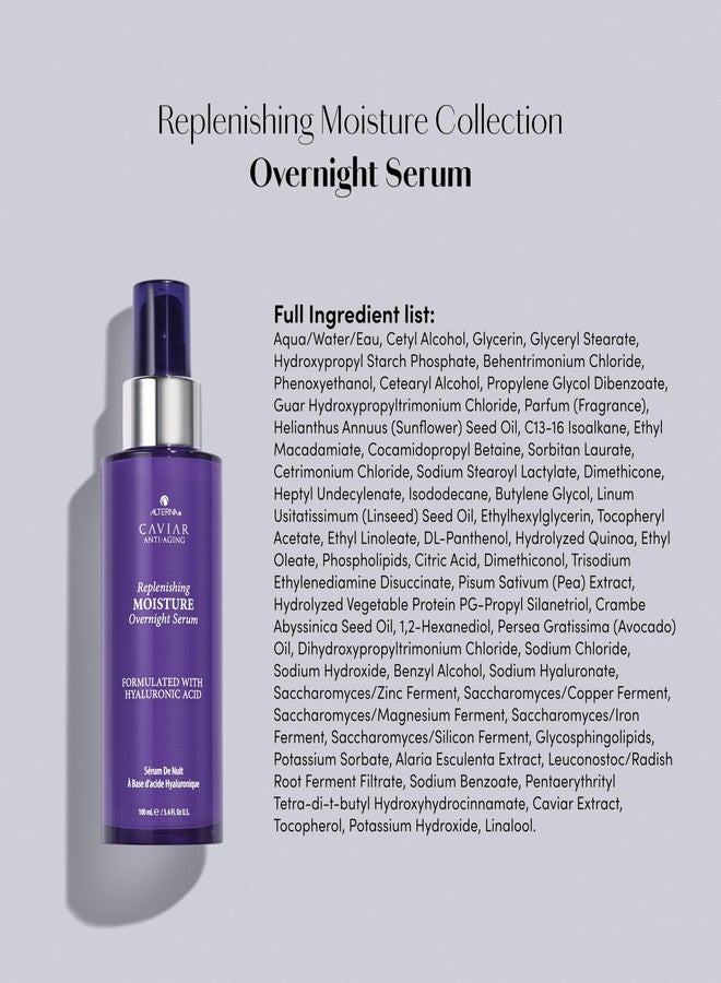 Alterna Caviar Anti-Aging Replenishing Moisture Overnight Serum 3.4oz | Leave In Hair Treatments for Dry, Damaged Hair |Nourishes, Restores with Humidity & Heat Protection - Image 5