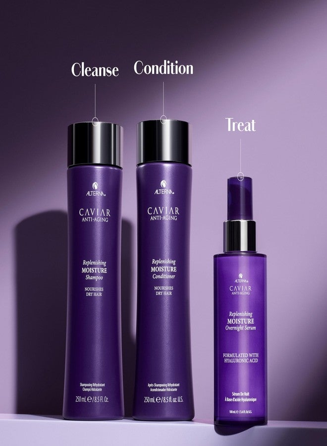 Alterna Caviar Anti-Aging Replenishing Moisture Overnight Serum 3.4oz | Leave In Hair Treatments for Dry, Damaged Hair |Nourishes, Restores with Humidity & Heat Protection - Image 4