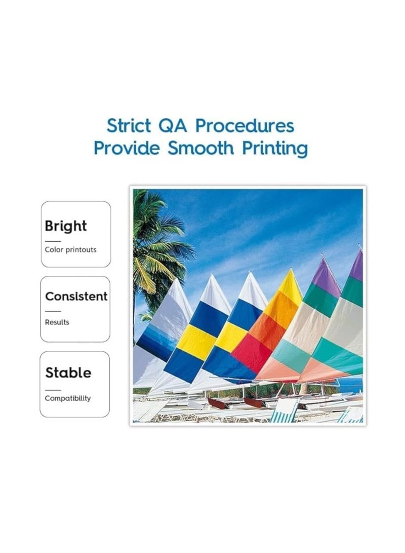 Terabyte GI-490 Compatible with CANON Printer for PIXMA G3400, G2400, G1400, G4400, G4410, G3410, G2410, G1410, G3411, G2411, G1411, G4411(4-Pack Black Cyan Magenta Yellow) - Image 2