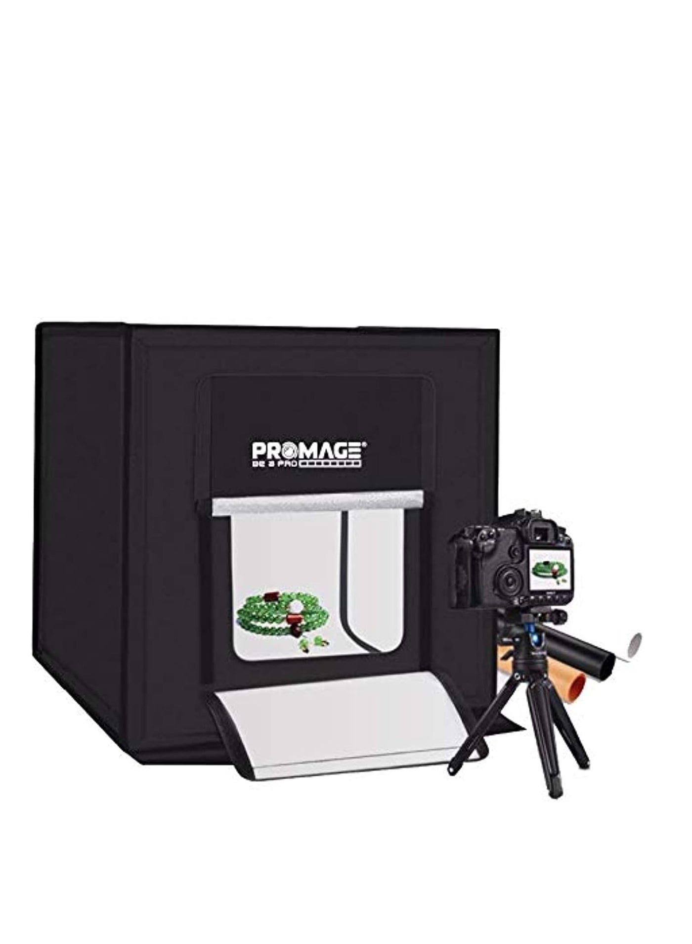 PROMAGE PM-660 II Photo Box LED 60×60CM – Portable Photography Light Box with Adjustable Brightness for Product Shooting