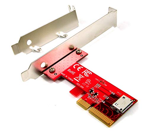 Ableconn PEX-OL153 PCIe OCuLink SFF-8612 Adapter Card - PCI Express 4.0 4-Lane Card - Oculink to PCIe - Image 1