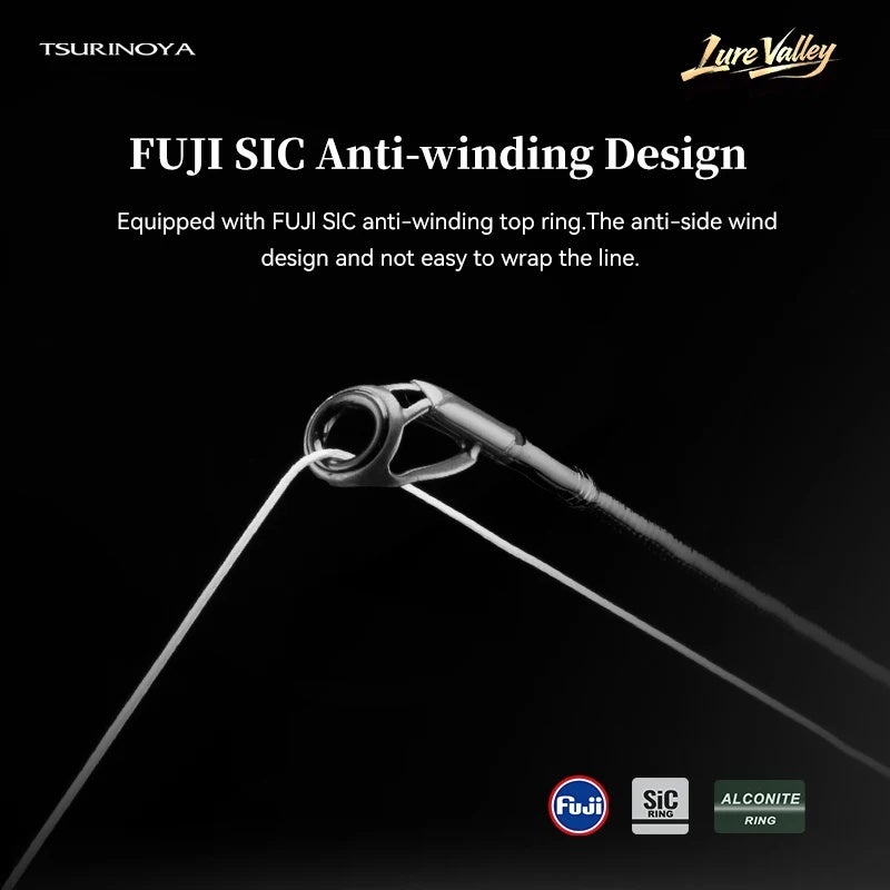 Tsurinoya Lure Valley 5 Section Spinning Casting Fishing Rod 1.98/2.08/2.21/2.44/2.7m Fuji A+sic Guide RF Action Travel Bass Rod, 2.08m C6105ML - Image 3