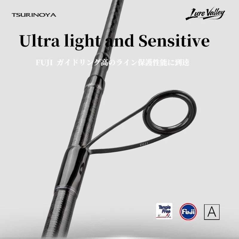 Tsurinoya Lure Valley 5 Section Spinning Casting Fishing Rod 1.98/2.08/2.21/2.44/2.7m Fuji A+sic Guide RF Action Travel Bass Rod, 2.08m C6105ML - Image 4