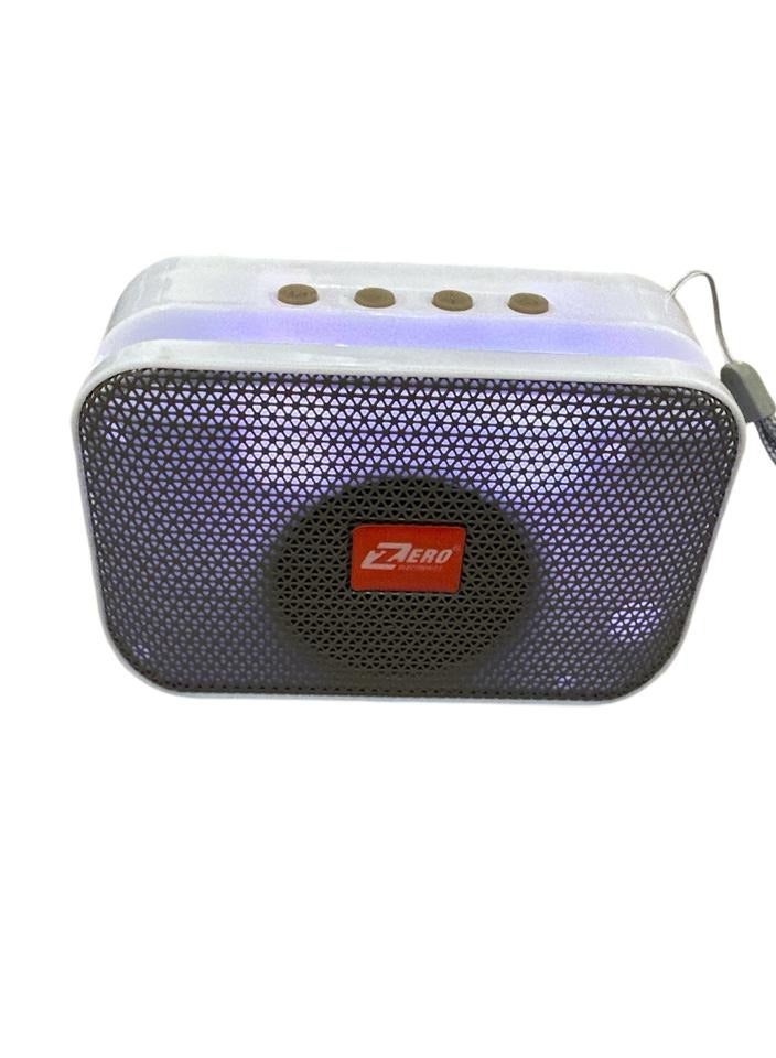 زيرو مكبر صوت محمول بتقنية البلوتوث من زيرو Z112 يدعم بطاقة الذاكرة ويو إس بي - رمادي- أبيض - Image 2