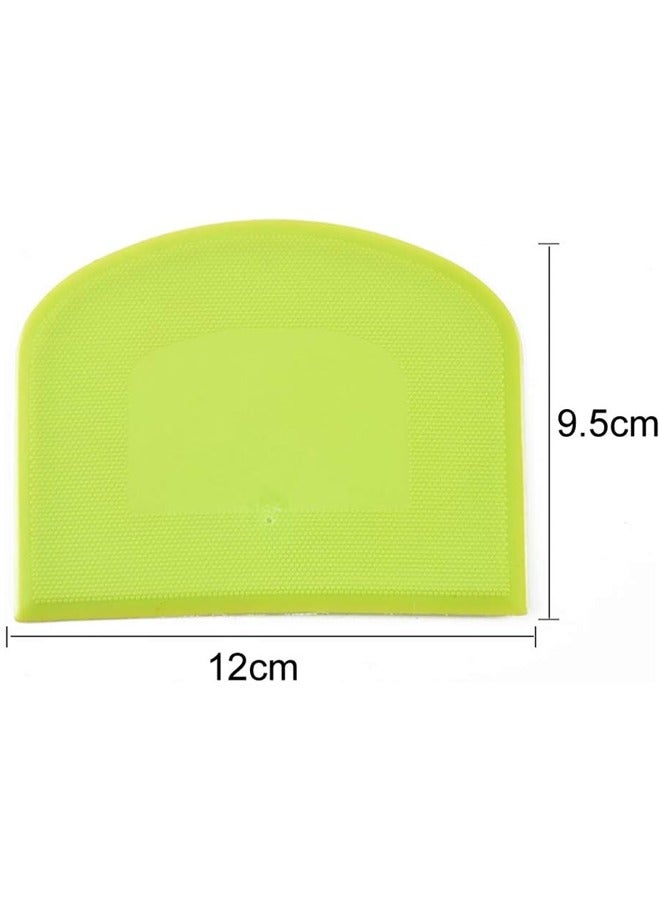 Fanski 2 Pieces Dough Scraper Bowl  Food-safe Plastic ,Multipurpose Food Scrappers for Bread Dough Cake Fondant Icing - Image 3