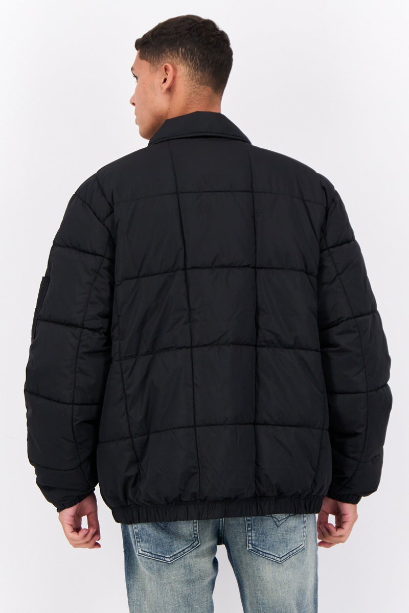 Dickies Men Quilted Puffer Jacket, Black - Image 3