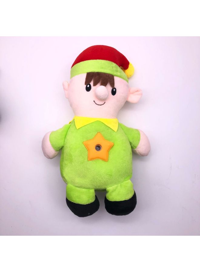 Children Series Doll Projection Light With Music Band Recording Doll Accompanying Comfort Toy Light-Color:Green Dwarfs-Specifications:Projection + Music - Image 1