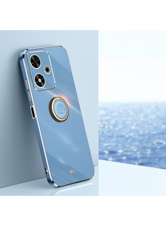 The Bros Case For Honor Play 50 Straight 6D Plating Gold Edge TPU Shockproof Case with Ring Holder