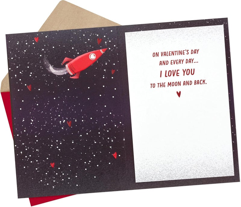 Hallmark Valentine's Day Card for Significant Other - Favorite Place in The Universe, Astronauts - Image 2