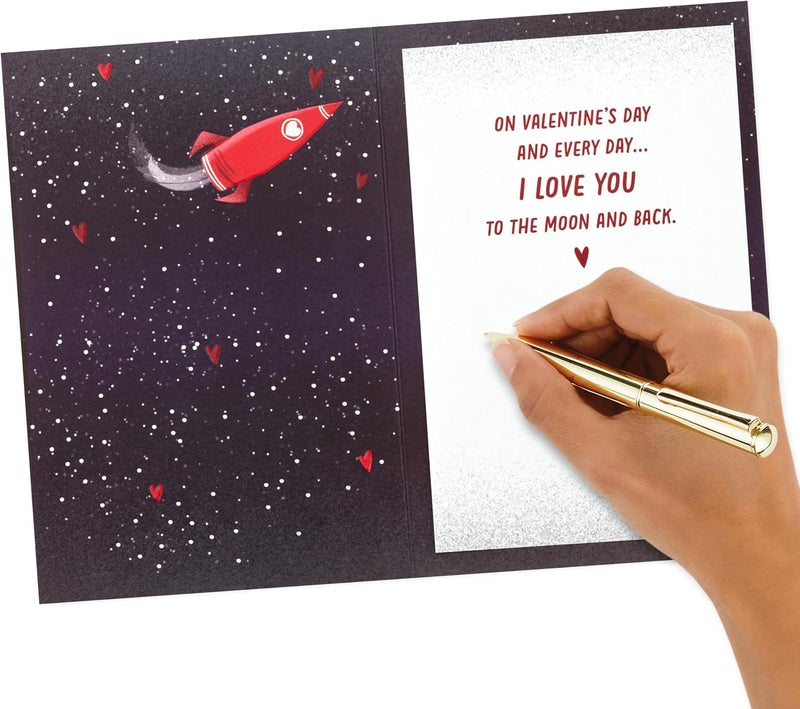 Hallmark Valentine's Day Card for Significant Other - Favorite Place in The Universe, Astronauts - Image 5