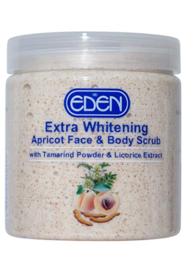 Eden - Extra Whitening Apricot Face & body scrub 500 g - Image 1