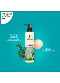 PILGRIM Spanish Rosemary & Biotin Anti Hairfall Shampoo For Reducing Hair Loss & Breakage 200Ml | Rosemary Shampoo For Hair Growth | Upto 95% Stronger Hairs | For All Hair Types | For Men & Women  - Image 3