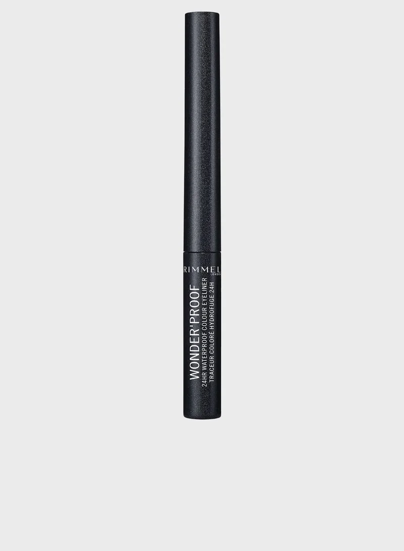 RIMMEL LONDON Rimmel Wonder'Proof 24HR Colour Eyeliner – 006 – Sparkly Anthracite, 6.7g
