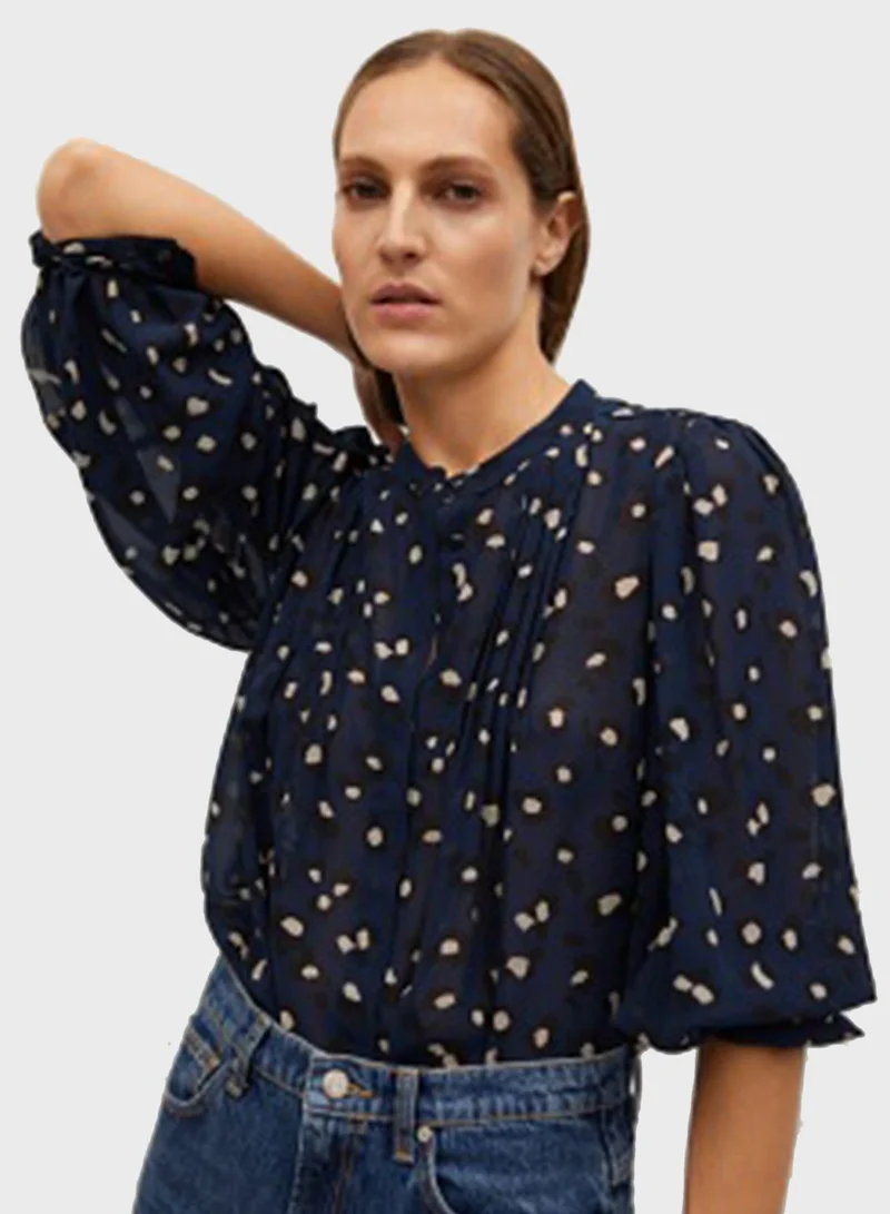 MANGO Balloon Sleeve Shirt