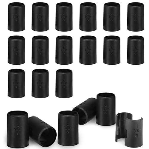 Seimneire 30 Pack Black Wire Shelf Clips 1 inch Wire Shelf Clips, Plastic Shelving Clips Shelf Lock Clips Round Plastic Clips, Shelf Support Clips for Wire Shelving System (15 Pairs) - Image 1