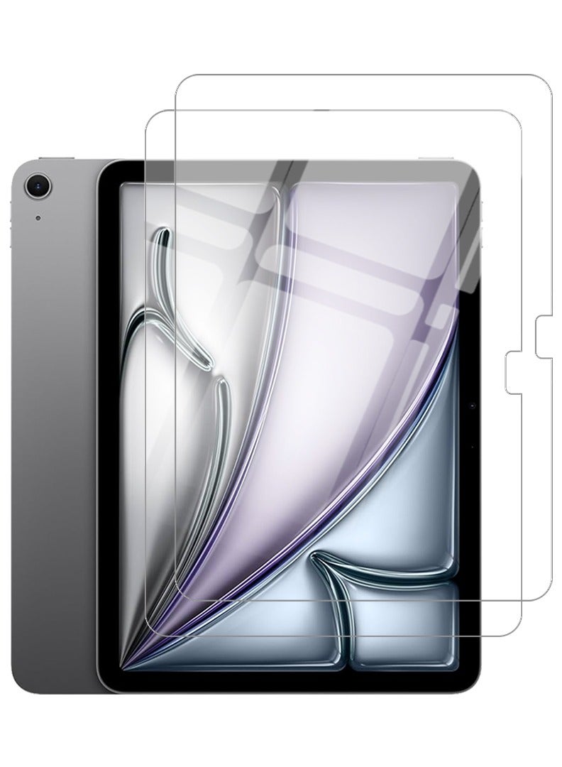 Theodor 2 Pack Screen Protector for Apple iPad Air 11‑inch (M2) 9H Hardness Tempered Glass, Bubble Free Easy Installation, Full Coverage And Anti Scratch Case Friendly- Clear - Image 1