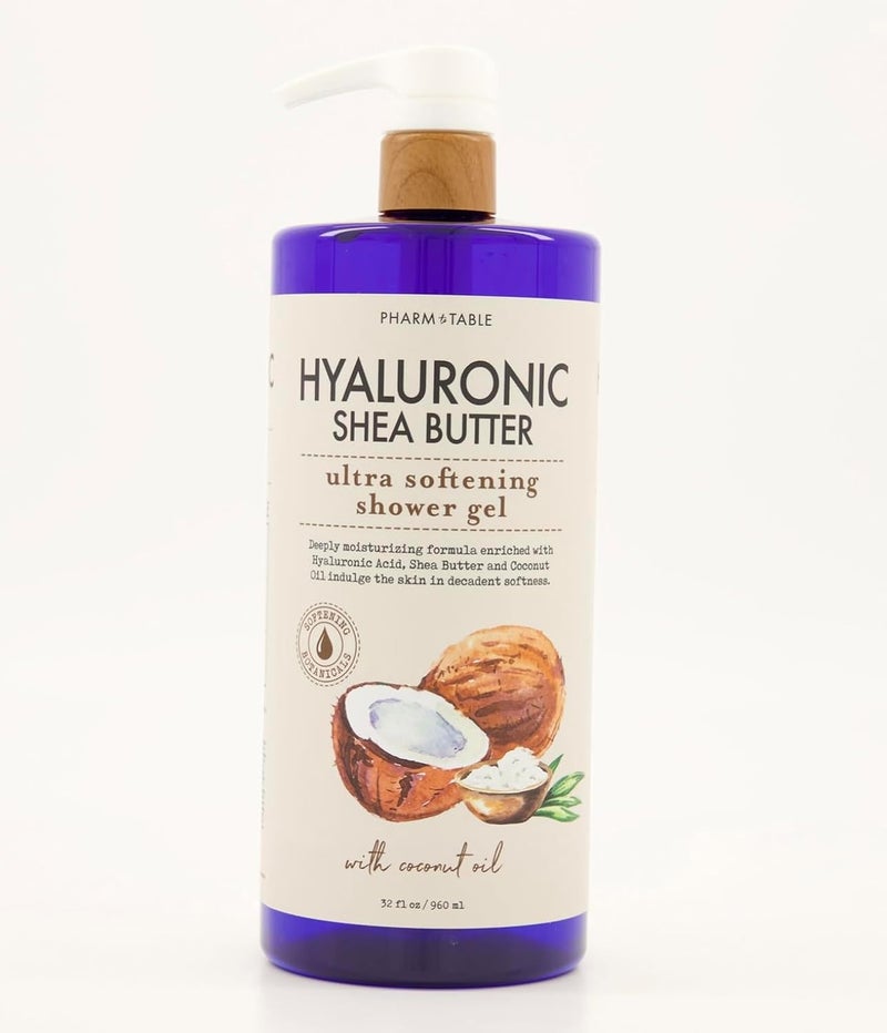 PHARM TABLEHyaluronic Acid Shea Butter Utra Softening Shower Gel With Coconut Oil