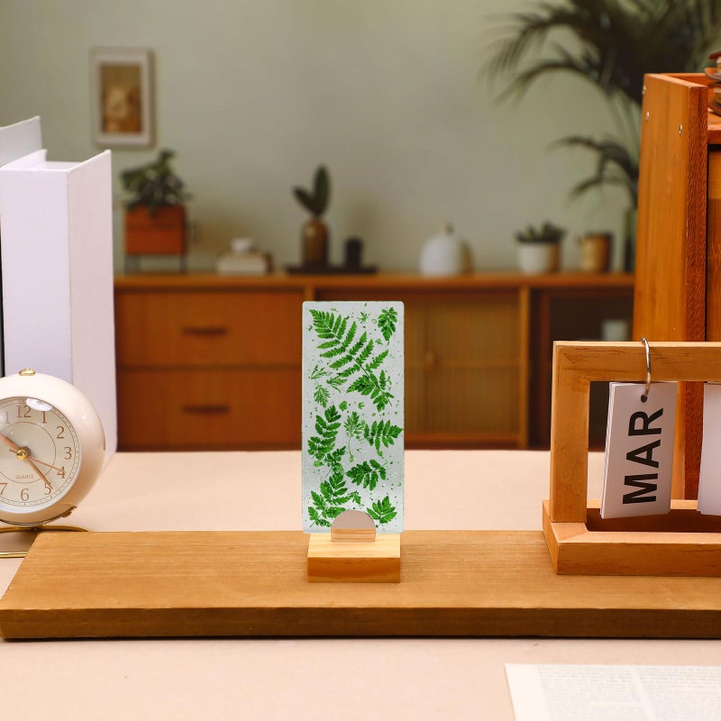 Kathfly 4 Pcs Mini Wood Adjustable Glass Display Stands Easel for Glass Art Creations Stained Ceramic Tiles Plaques for Picture Collectibles Ceramic Tiles Photo Office Trade Show Office or Home - Image 3
