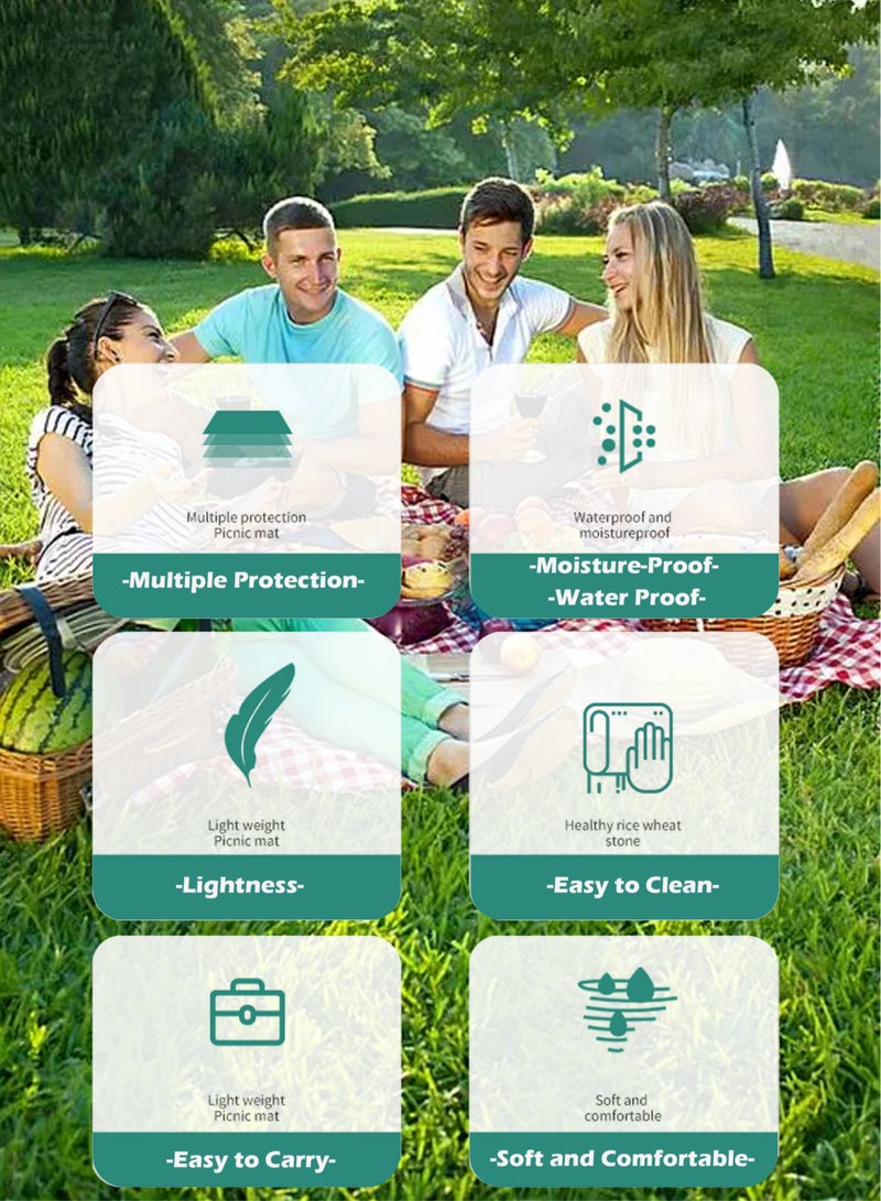 MissTiara Foldable Waterproof Portable Outdoor Picnic Camping Moisture-Proof Mat 145*200CM - Image 5
