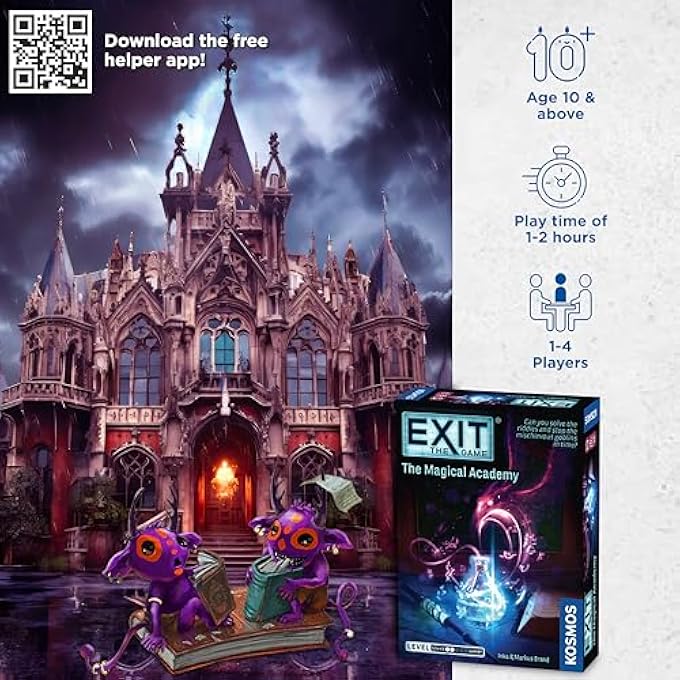 Thames & Kosmos EXIT The Game  The Magical Academy  Escape Room Coop Games  1 Players  Brainteasers  Wizards  Ages 10 - Image 2