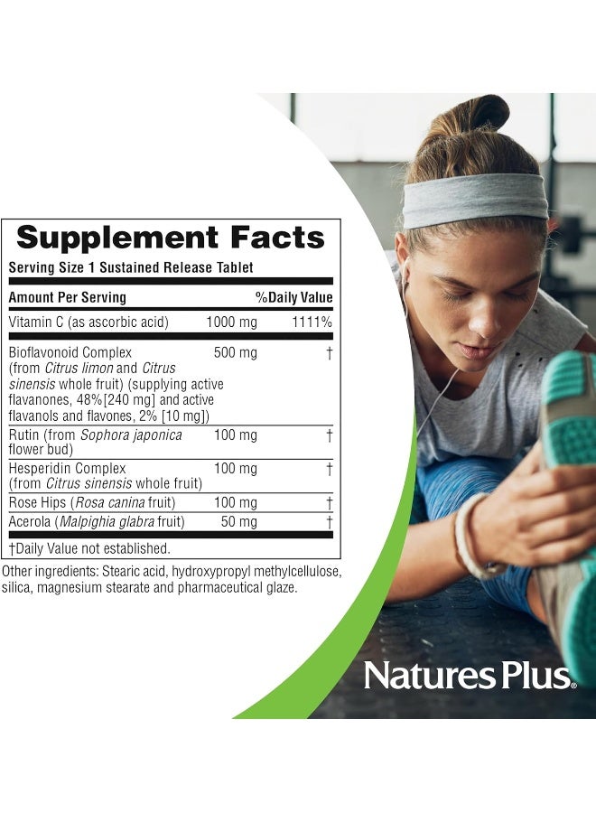 Nature's Plus Gluten-free Super C Complex, Sustained Release - 1000mg, 60 Vegetarian Tablets - Image 5