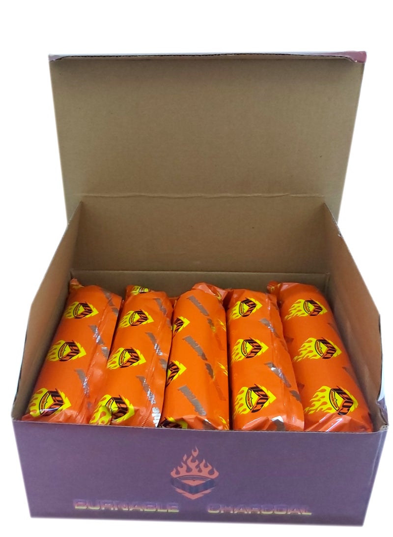 Charcoal 100-Peice Quick Ignite and Long Lasting Bakhoor Burner Charcoal - 35mm - Image 4