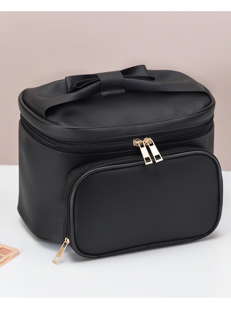 general Cosmetic bag, makeup brush partition, portable storage bag, waterproof travel large capacity (25 * 18 * 16cm) - Image 2