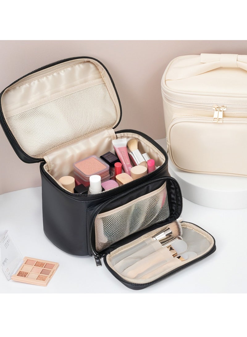 general Cosmetic bag, makeup brush partition, portable storage bag, waterproof travel large capacity (25 * 18 * 16cm) - Image 3