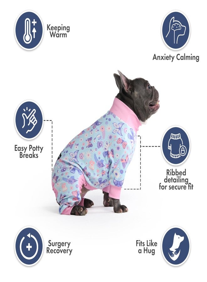 Spark Paws Dog Pajama, Dog Recovery Suit Male, Onesie, Ultra-Soft and 4-Way Stretch, for Small Medium and Large Breed - Butterfly Dreams - 2XL - Image 4