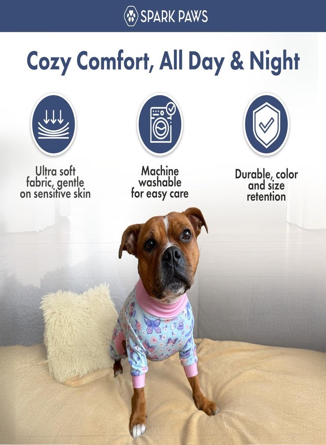 Spark Paws Dog Pajama, Dog Recovery Suit Male, Onesie, Ultra-Soft and 4-Way Stretch, for Small Medium and Large Breed - Butterfly Dreams - 2XL - Image 5
