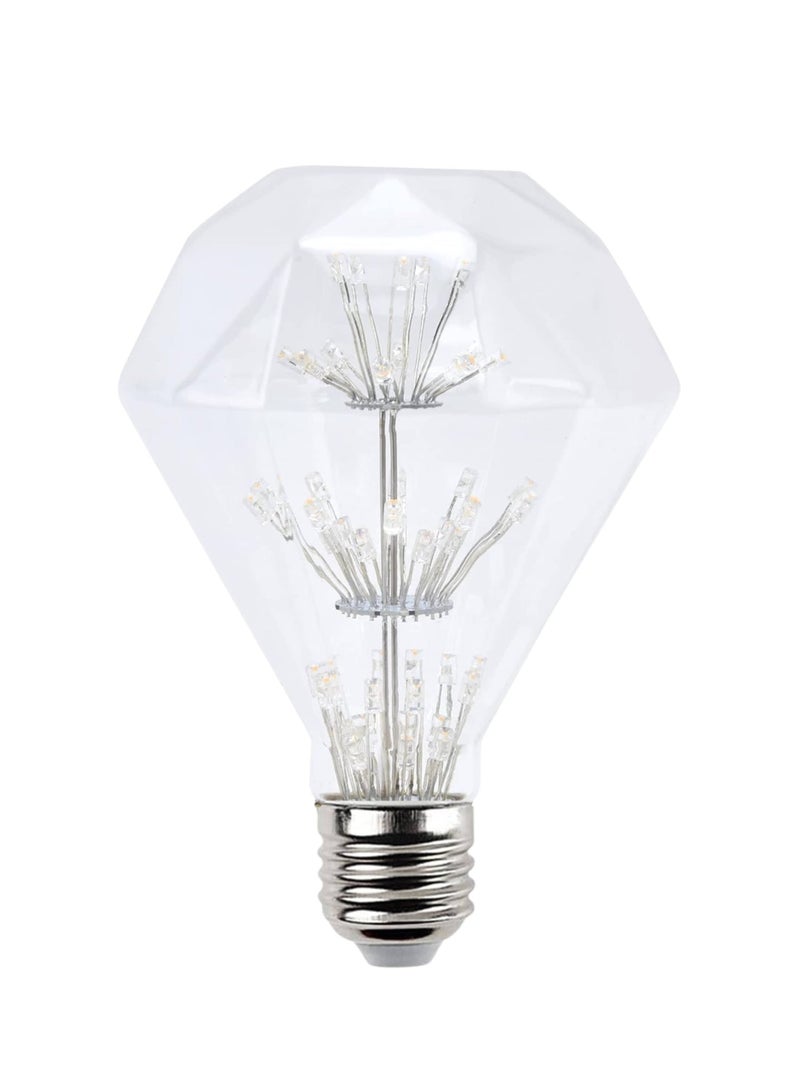 هابي لايت لمبة LED على شكل ماسة بقوة 3W وبقاعدة E27 لون الإنارة أحمر - Image 2