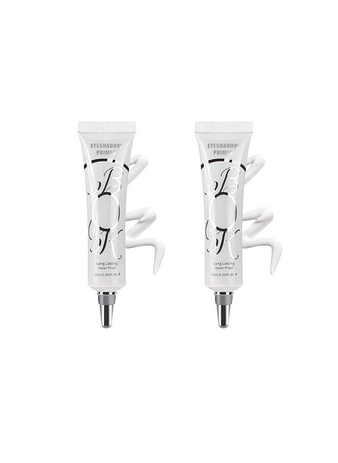 LOKFAR - 2 Pack Matte Eyeshadow Primer For Oily Lids White Eyeshadow No Crease Eye Primer Makeup Eyeshadow Base Waterproof & Smudge-Proof & Long Lasting Cream Liquid Eye-Shadow For All Shadows (Set A) - Image 1