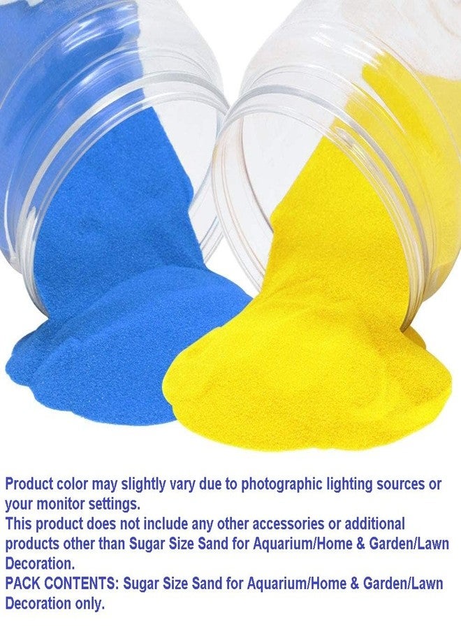 Quantum Retail Sugar Size Crystal/Quartz Silica Sand for Home and Garden Decor; Aquarium Substrate; Terrarium, Aquarium Decorative Sand (250 Grams Blue Sand + 250 Grams Yellow Sand) - Image 4