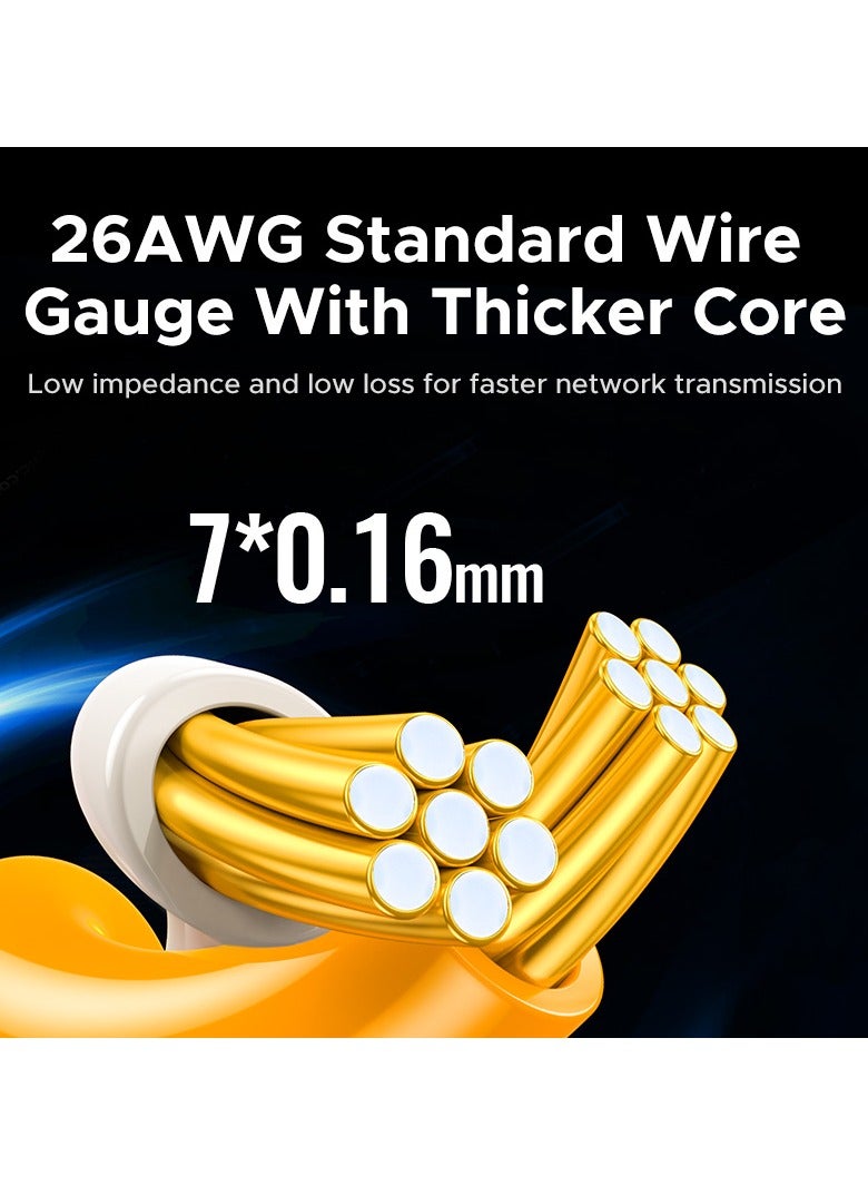 يو جرين كابل إيثرنت كات6A بسرعة 10 جيجابت في الثانية 5 متر كابل شبكة محلية عالي السرعة 500 ميجاهرتز كابل إنترنت RJ45 10 جيجابت كيبل كات6A غير محمي متوافق مع اكس بوكس ​​تلفزيون ذكي سويتش إيثرنت جهاز التوجيه - Image 5