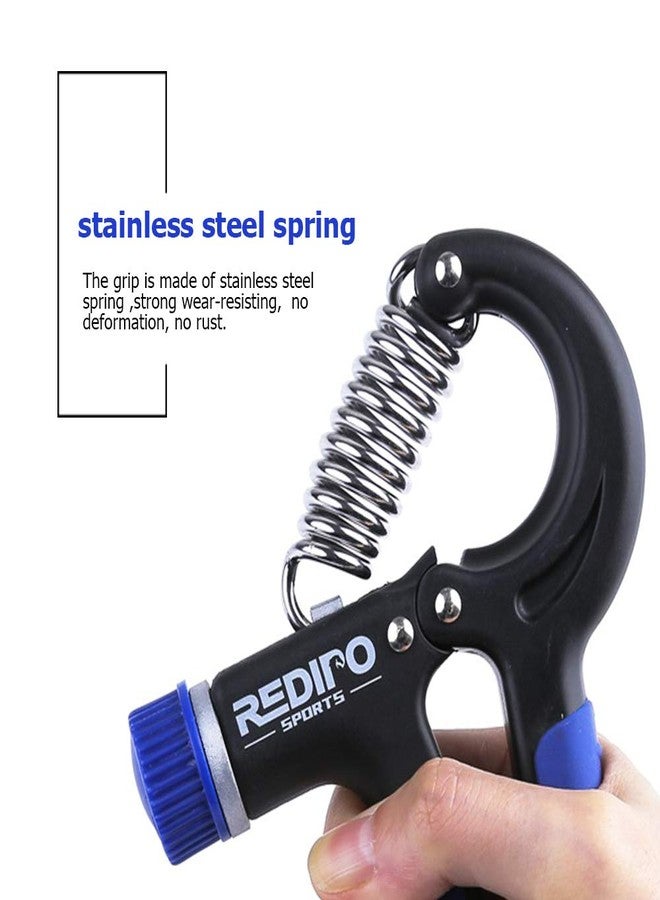 Redipo Hand Grip Strengthener - 2 Pack Forearm Exerciser Adjustable Resistance 20-90lbs Hand Squeezer for Men,Women - Grip Workout and Hand Rehabilitation blue - Image 3
