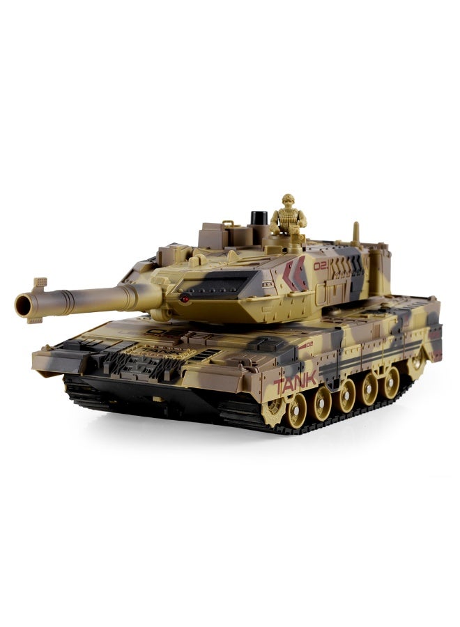 Tracked RC Military Tank with Spray Effect, 2.4GHz Remote Control, Realistic Sound, Ready to Go - Image 2